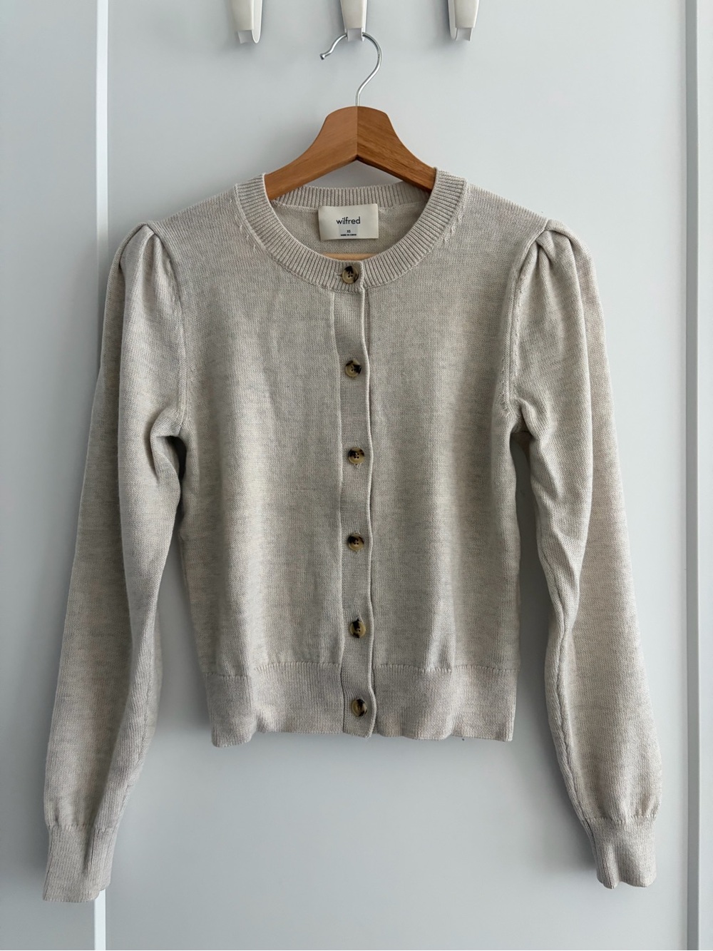 Aritzia Wilfred Merino Wool Cardigan Sweater